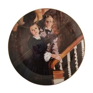 Gone With the Wind MELANIE AND ASHLEY Collector's Plate MGM Anniversary 1989 VTG